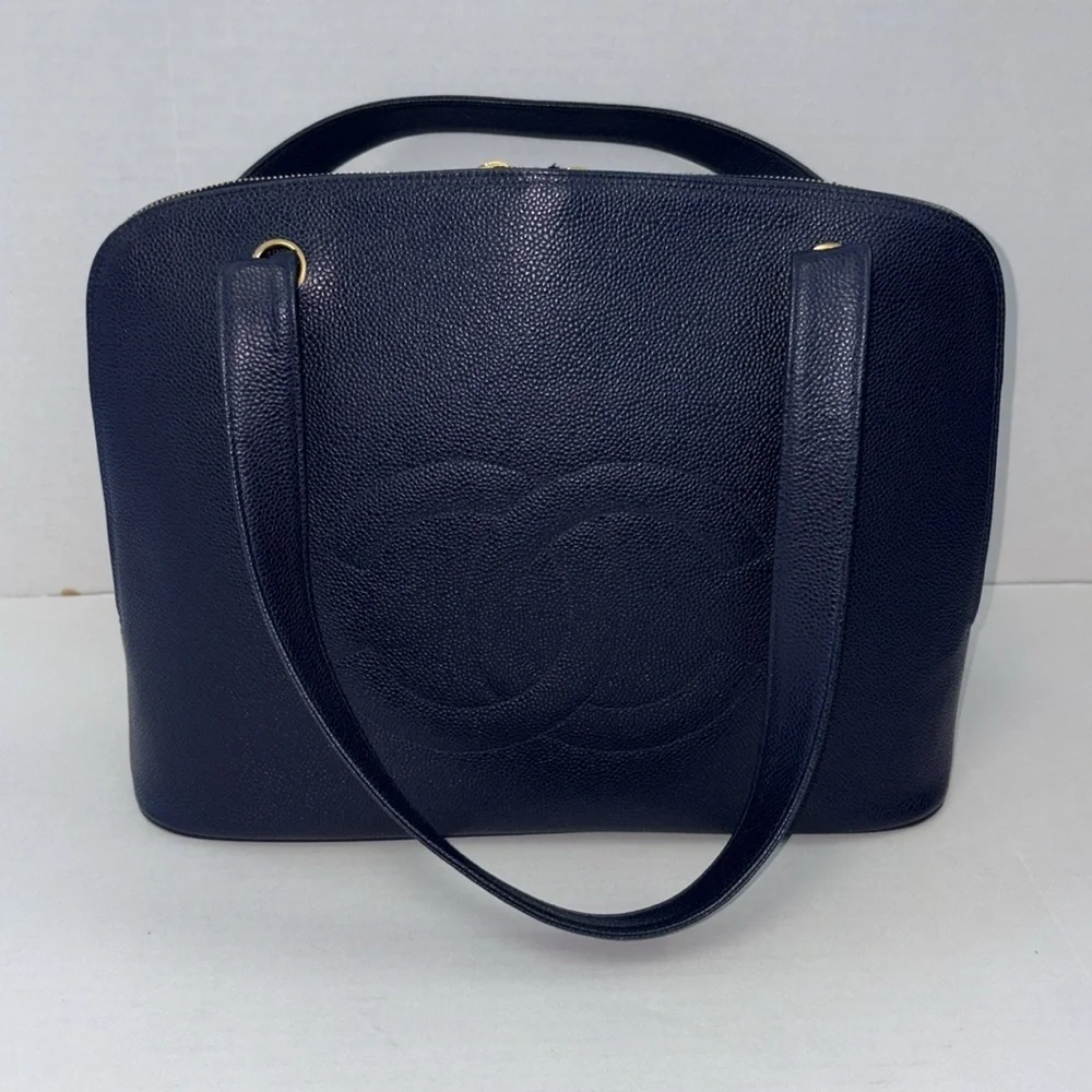 CHANEL caviar leather